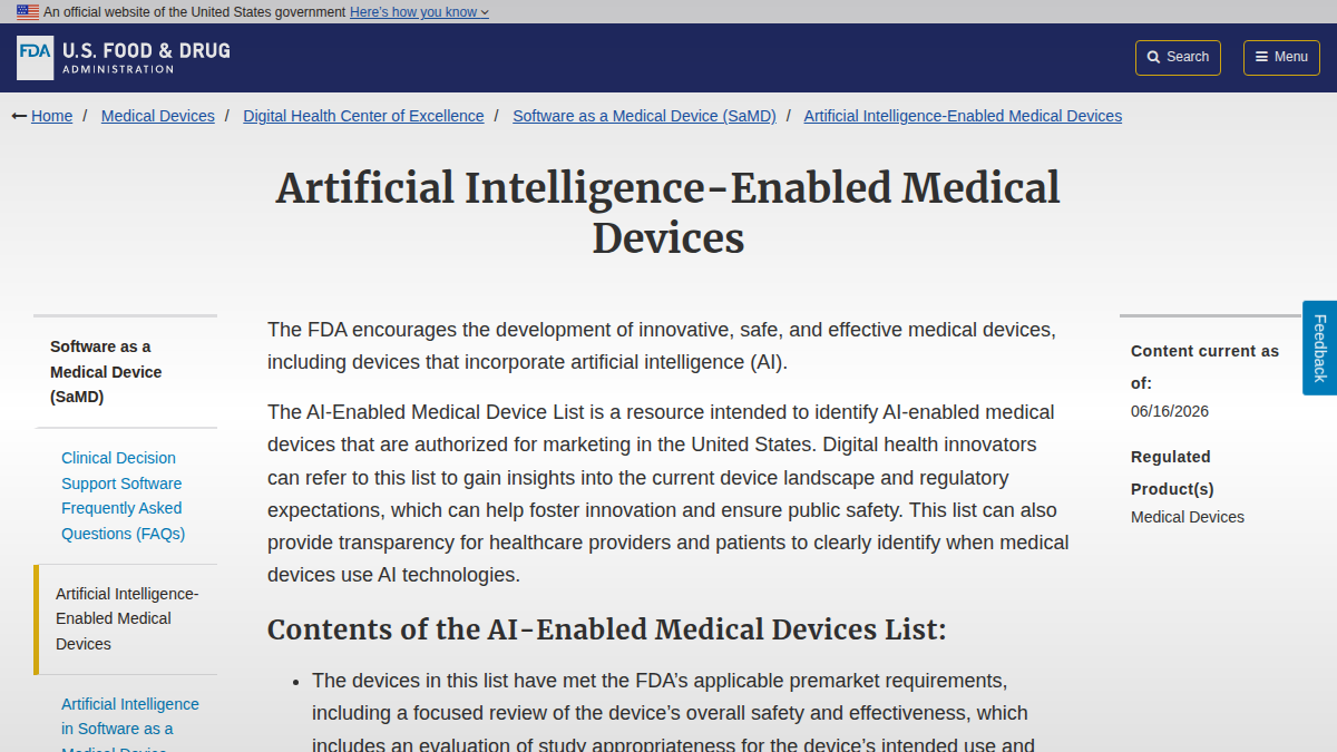 Primary source imagery related to FDA-Authorized Radiology AI: What Buyers Still Need to Prove